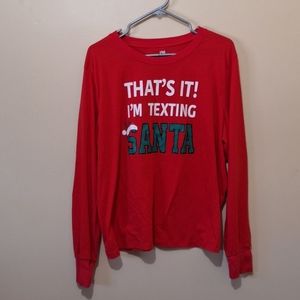 Long Sleeve Red Christmas Shirt
